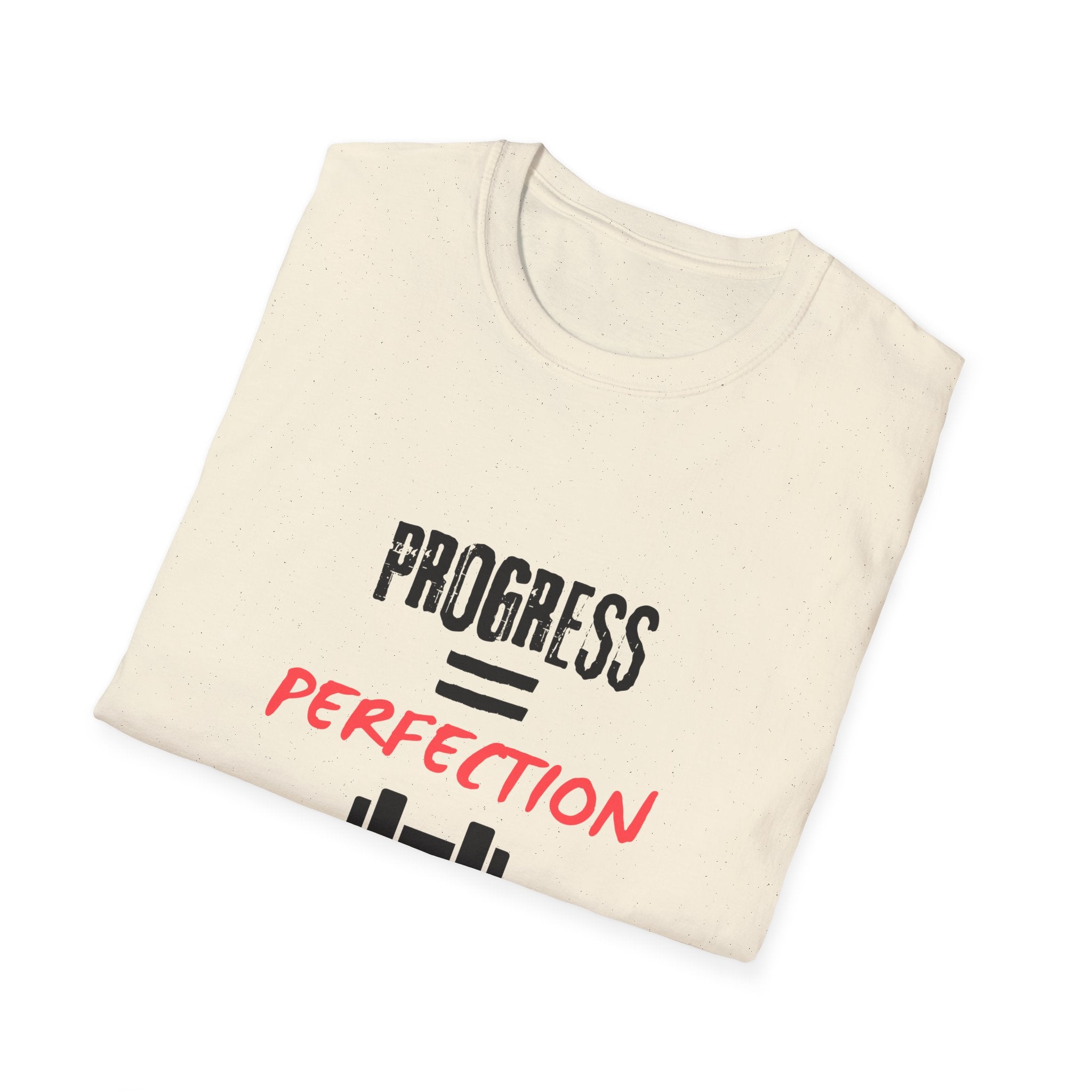 Motivational Gym Shirt — "Progress Over Perfection"