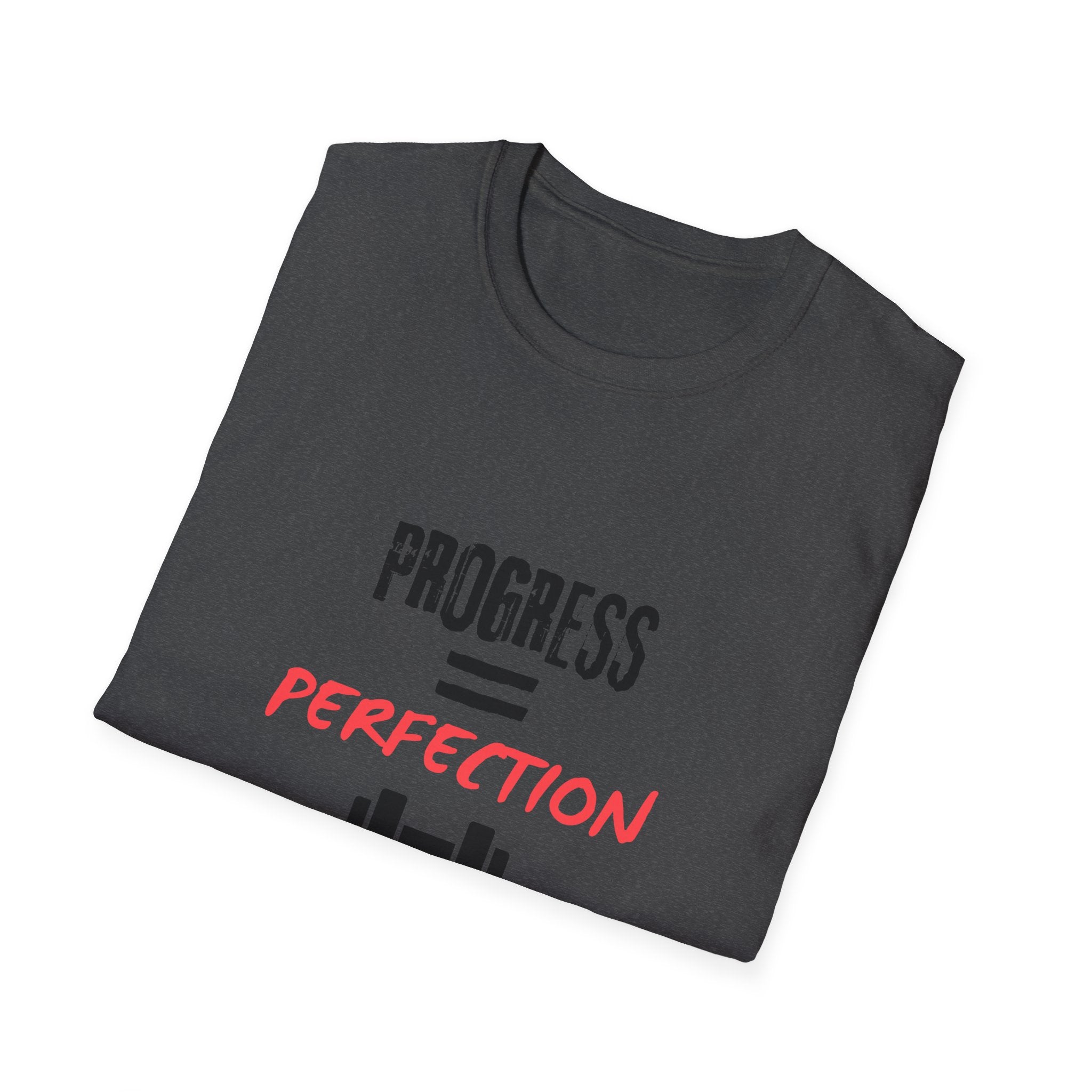 Motivational Gym Shirt — "Progress Over Perfection"