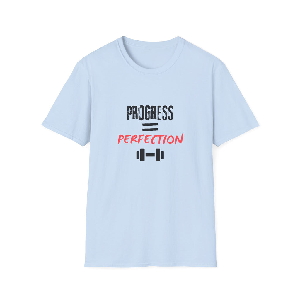 Motivational Gym Shirt — "Progress Over Perfection"