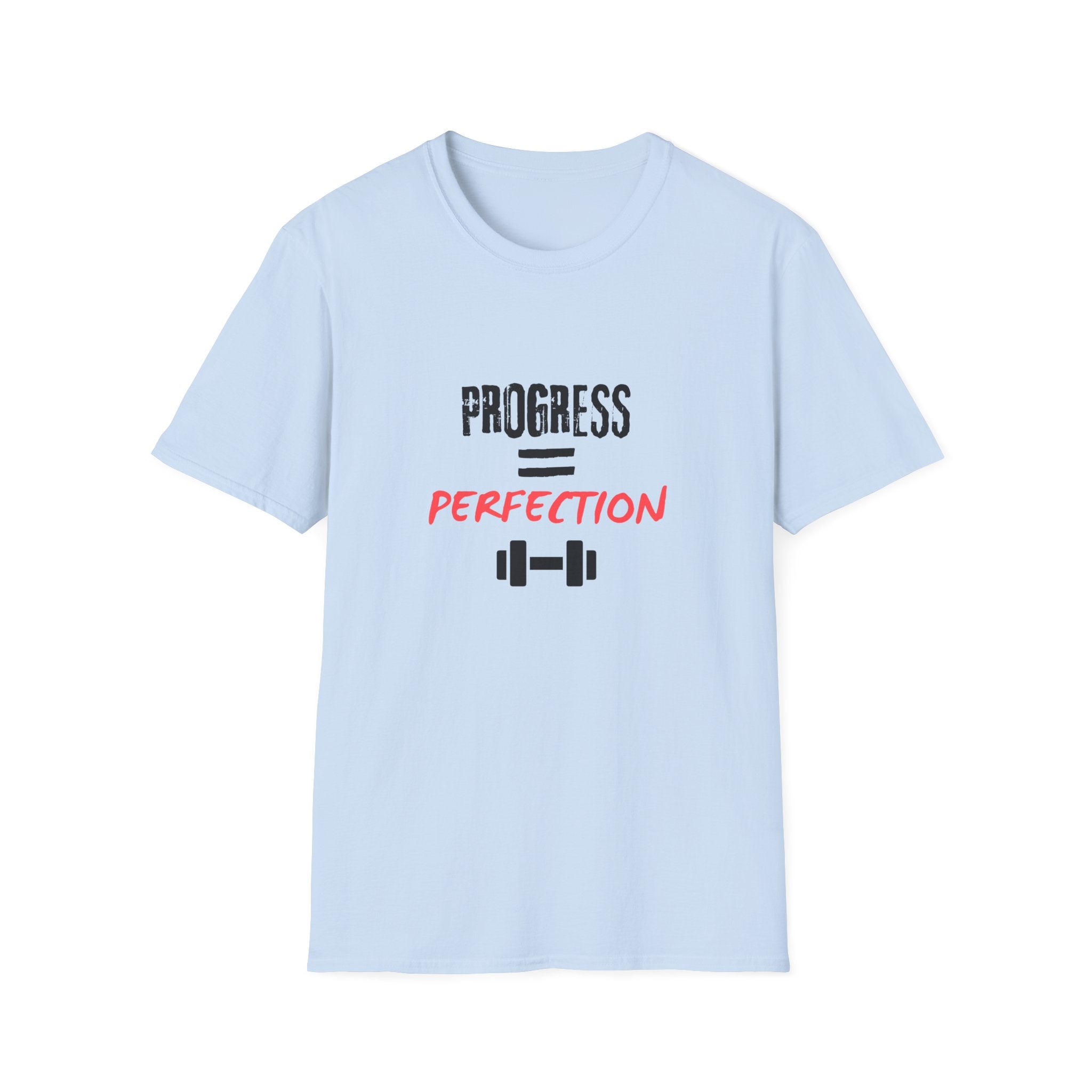 Motivational Gym Shirt — "Progress Over Perfection"